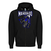 Black mandingo fighter chief, liberian superhero, african ancestry premium t Zipper Hoodie - linhVisuals