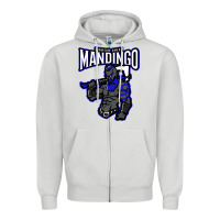 Dove Grey mandingo fighter chief, liberian superhero, african ancestry premium t Zipper Hoodie - linhVisuals