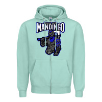 Seafoam mandingo fighter chief, liberian superhero, african ancestry premium t Zipper Hoodie - linhVisuals