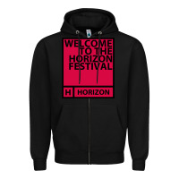 Black Horizon Festival Zipper Hoodie - linhVisuals