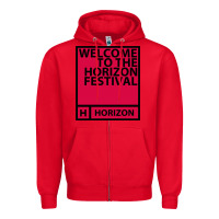 Red Horizon Festival Zipper Hoodie - linhVisuals