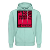 Seafoam Horizon Festival Zipper Hoodie - linhVisuals