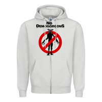 Dove Grey stranger no demogorgons Zipper Hoodie - linhVisuals