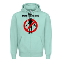 Seafoam stranger no demogorgons Zipper Hoodie - linhVisuals