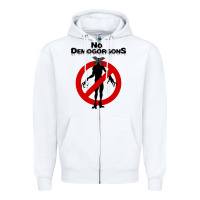 White stranger no demogorgons Zipper Hoodie - linhVisuals