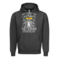 Charcoal Heather womens proud daughter of a vietnam veteran freedom isn't free v neck t Zipper Hoodie - linhVisuals