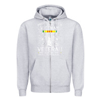 Heather Grey womens proud daughter of a vietnam veteran freedom isn't free v neck t Zipper Hoodie - linhVisuals