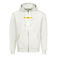 Oatmeal Heather womens proud daughter of a vietnam veteran freedom isn't free v neck t Zipper Hoodie - linhVisuals