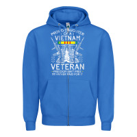 Womens Proud Daughter Of A Vietnam Veteran Freedom Isn't Free V Neck T Zipper Hoodie | Teevron