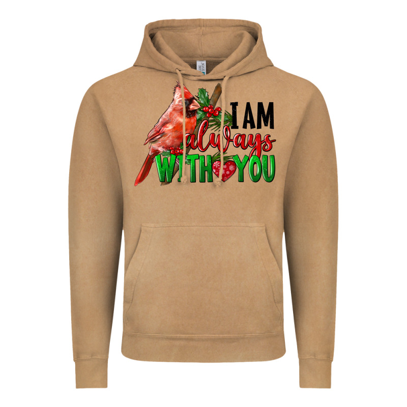 I Am Always With Your Cardinal Bird Vintage Hoodie by LillyAllenDesigns | Teevron