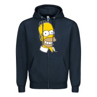 The Simpsons Homer Simpson Face Sweatshirt Zipper Hoodie | Teevron