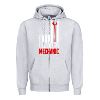 Heather Grey elevator mechanic american flag gift for elevator technician t shirt Zipper Hoodie - linhVisuals