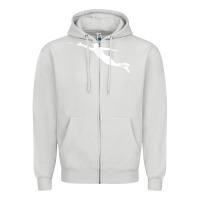 Dove Grey ultimate frisbee layout t shirt Zipper Hoodie - linhVisuals