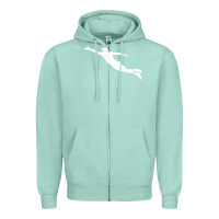 Seafoam ultimate frisbee layout t shirt Zipper Hoodie - linhVisuals