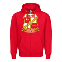 Red the swindon Zipper Hoodie - linhVisuals