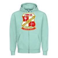 Seafoam the swindon Zipper Hoodie - linhVisuals
