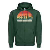 Sports Green vintage retro evolution of the pinball lover premium t shirt Zipper Hoodie - linhVisuals