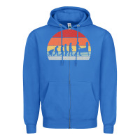True Royal vintage retro evolution of the pinball lover premium t shirt Zipper Hoodie - linhVisuals