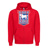 Red the ipswich town Zipper Hoodie - linhVisuals