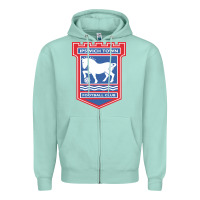 Seafoam the ipswich town Zipper Hoodie - linhVisuals