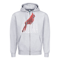 Heather Grey black vintage cardinal red bird arizona az gifts premium t shirt Zipper Hoodie - linhVisuals