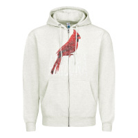 Oatmeal Heather black vintage cardinal red bird arizona az gifts premium t shirt Zipper Hoodie - linhVisuals
