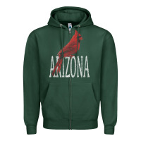 Black Vintage Cardinal Red Bird Arizona Az Gifts Premium T Shirt Zipper Hoodie | Teevron