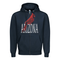 Navy black vintage cardinal red bird arizona az gifts premium t shirt Zipper Hoodie - linhVisuals