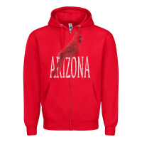 Red black vintage cardinal red bird arizona az gifts premium t shirt Zipper Hoodie - linhVisuals