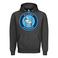 Charcoal Heather the wycombe wanderers Zipper Hoodie - linhVisuals