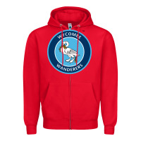 Red the wycombe wanderers Zipper Hoodie - linhVisuals