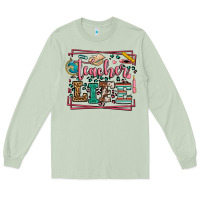 Matcha Teacher life leopard frame Long Sleeve Tee - LillyAllenDesigns