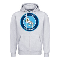 Heather Grey the wycombe wanderers Zipper Hoodie - linhVisuals