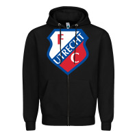 Black the  utrecht Zipper Hoodie - linhVisuals