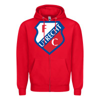 Red the  utrecht Zipper Hoodie - linhVisuals