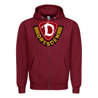 Burgundy the dynamo dresden Zipper Hoodie - linhVisuals