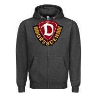 Charcoal Heather the dynamo dresden Zipper Hoodie - linhVisuals