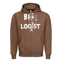 Chestnut biologist   funny biology student cell science chemistry dna t shirt Zipper Hoodie - linhVisuals