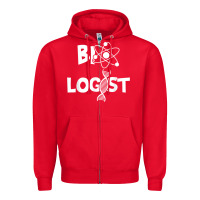 Red biologist   funny biology student cell science chemistry dna t shirt Zipper Hoodie - linhVisuals