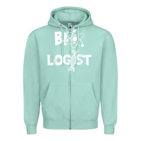 Seafoam biologist   funny biology student cell science chemistry dna t shirt Zipper Hoodie - linhVisuals