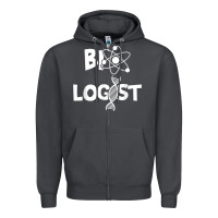 Smoke biologist   funny biology student cell science chemistry dna t shirt Zipper Hoodie - linhVisuals