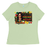 Matcha Juneteenth black teacher magic Ladies Tee - FaDigitalArtStudio