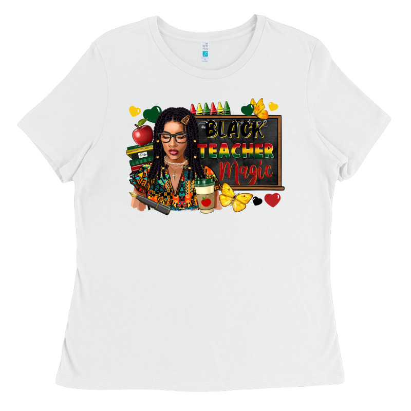Juneteenth Black Teacher Magic Ladies Tee by FaDigitalArtStudio | Teevron