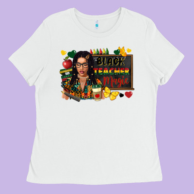 Juneteenth Black Teacher Magic Ladies Tee Designed By Fadigitalartstudio
