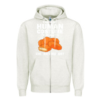 Oatmeal Heather funny chicken nugget costume for kids fashion nugget foodie t shirt Zipper Hoodie - linhVisuals