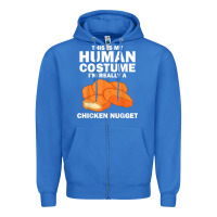 True Royal funny chicken nugget costume for kids fashion nugget foodie t shirt Zipper Hoodie - linhVisuals