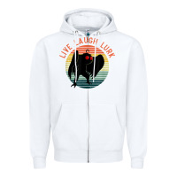 Mothman Live Laugh Lurk Zipper Hoodie | Teevron