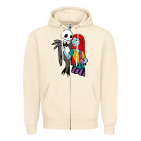 Sandshell jack  and sally Zipper Hoodie - linhVisuals