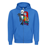 True Royal jack  and sally Zipper Hoodie - linhVisuals