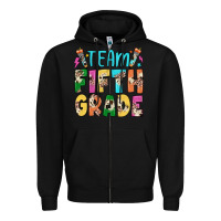 Black team fifth grade Zipper Hoodie - JahusDesignShop